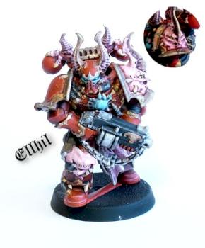 Chaos space marine, chosen of Khorne by Ellhil