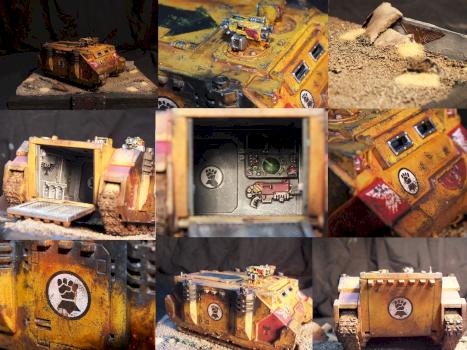 imperial fists tank(with base by gamingdaemon