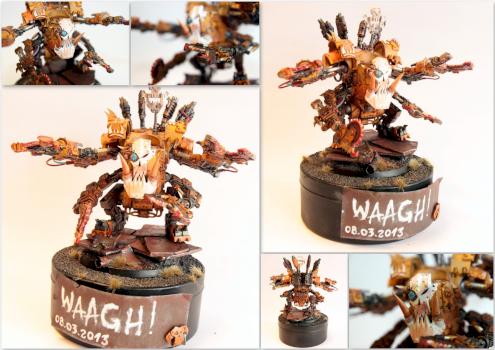 [GW] Ork deff dread by Mackowatosc