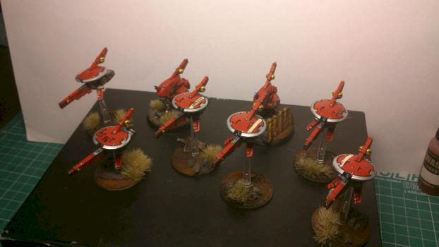 Tau Sniper Drone Team by fenrirfrozen