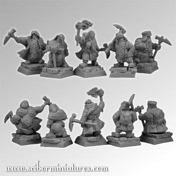 Dwarfs Miners by Scibor