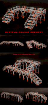 BASE-0 Walkway - MDF laser cut terrain by SystemaGamingScenery