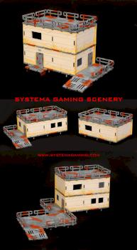 BASE-0 Habitat Unit 1 - MDF laser cut terrain by SystemaGamingScenery