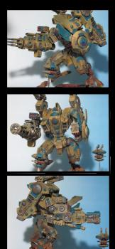 Warhammer 40k Tau XV104 Riptide Battlesuite by noxyren