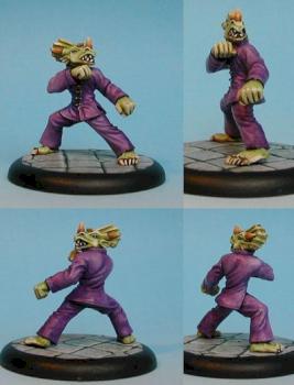 Dragon man from Hasslefree miniatures. by Mix