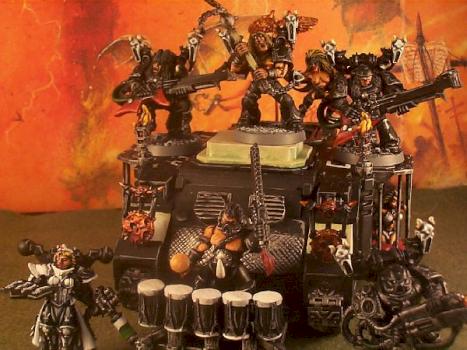 Slaanesh Noise Marine Sin-mobile (the Crue) by brad