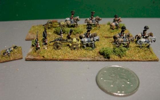 6mm Napolenic Austrian horse and foot artillery. by pushbike