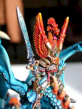 Hawklaer sur son dragon by hawklaer