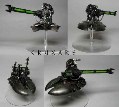 Necron Heavy Destroyer with heavy gauss cannon by cruxars