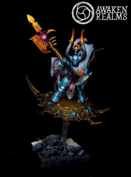 Warriors of Chaos Lord of Tzeentch on Disc by Awaken Realms