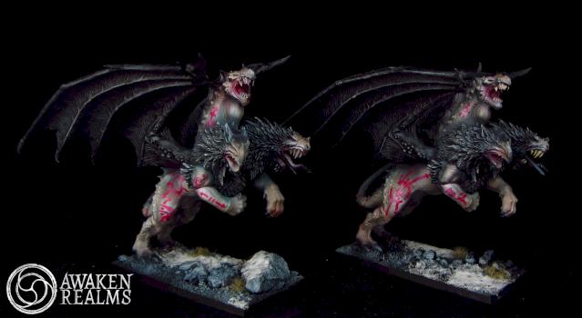 Warriors of Chaos Slaanesh Manticores by Awaken Realms