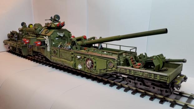 Railway gun by Jadow