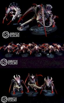 Tyranids - Spawn of Cryptus, Carnifex, Generstealers, Warriors; Shield of Baal by Awaken Realms