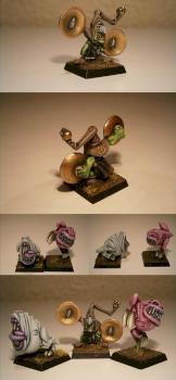 Night Goblin Herder and Squigs by Treveron