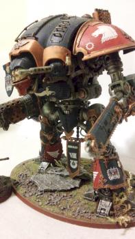 Imperial Knight of Terryn House alligned with Ultramarines by Istarek