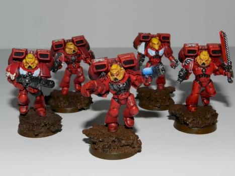 Blood Angels Assault Squad by Grdewitt