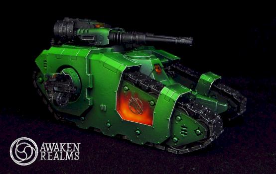 Horus Heresy Salamanders Sicaran Battle Tank by Awaken Realms