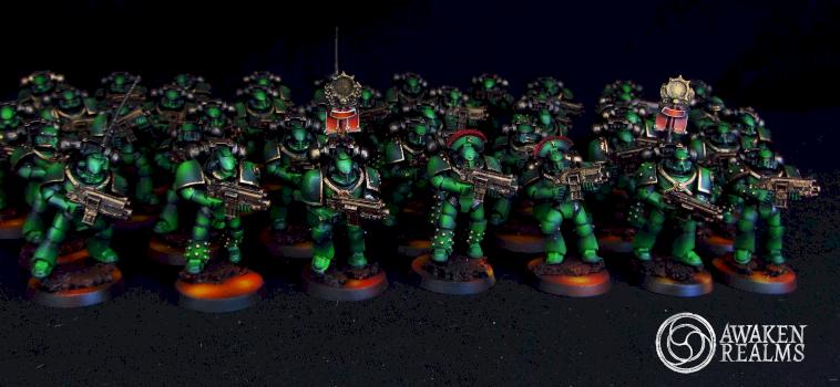 Horus Heresy Salamanders Tactical Squad by Awaken Realms