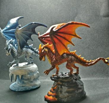 Fire & Ice Dragons by Hityourself