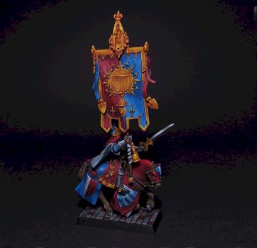 Bretonnian standard bearer by AsyLum