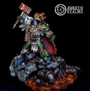 Horus Heresy Salamanders Primarch Vulkan by Awaken Realms