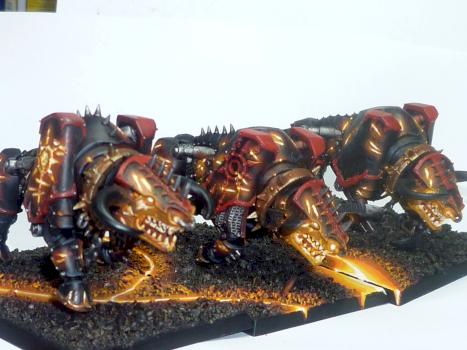 Chaos dwarf K'daai Fireborns by Papy_truc