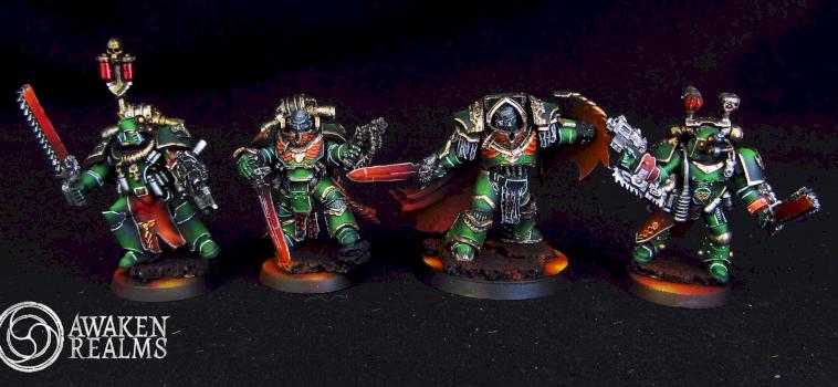 Horus Heresy Salamanders Praetors and Apothecaries by Awaken Realms