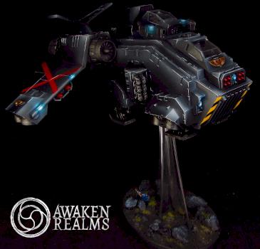Space Marines Blood Angels Death Company Stormraven by Awaken Realms