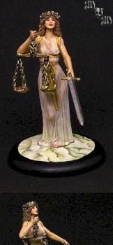 Justitia, Roman Goddess of Justice by Valloa