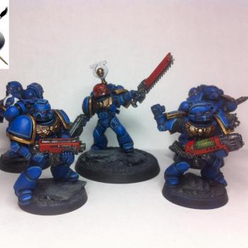 Ultramarine Combat Squad by Siegestudios