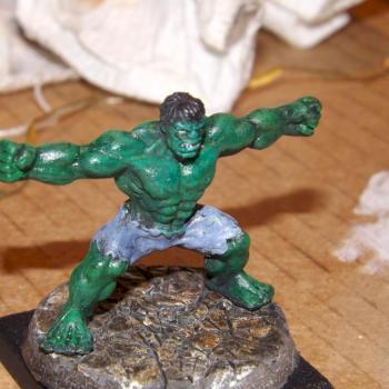 Painted Handful of Heroes Hulk by Secondwind