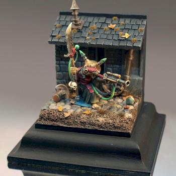 Skaven Warlock Engineer mini-diorama by Omega2oo5