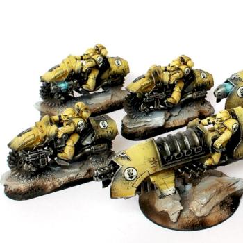 Imperial Fist Outrider Squadron and Jetbikes by ThirdEyeNuke