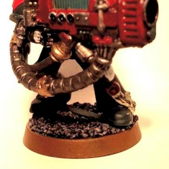 Dark Angels Tactical Squad Plasma Cannon Marine by OldIsGold