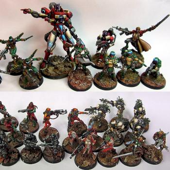 Infinity Qapu khalki force with generic haqqislamites by Gtsoul