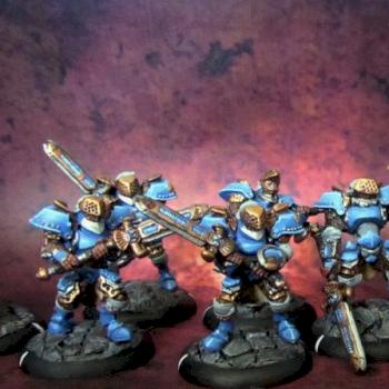 Cygnar stormblades squad by Gtsoul