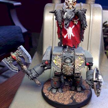 Space Wolves Venerable Dreadnaught by telegramsam70