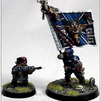 Imperial Guard standard + SQUAT by Darkfang74