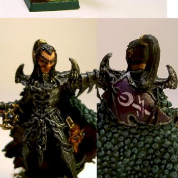 Avatars of War Dark Elf Lord without Helmet by Singaliel
