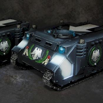 Space Marines Raven Guard Rhinos by Awaken Realms