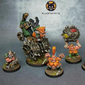 Bloodbowl Dwarf Star Players by KujoPainting