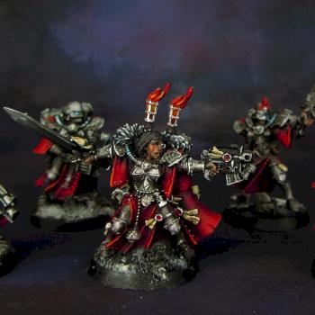 Sisters of Battle Canoness with Battle Sisters squad by Awaken Realms