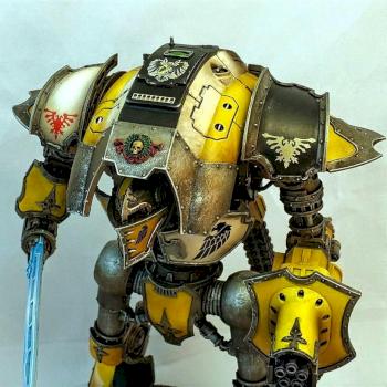 Castigator Knight Titan, House Hawkshroud by TheHappyHalfling