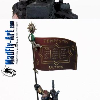 Space Marine Standard Bearer 'Tempestus Ultima' by MadFlyArtStudio