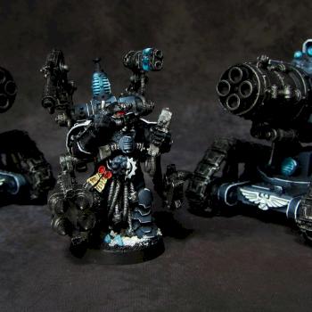 Space Marines Raven Guard Thunderfire Cannons by Awaken Realms
