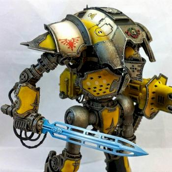 Castigator Knight Titan, House Hawkshroud by TheHappyHalfling