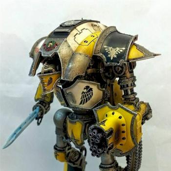 Castigator Knight Titan, House Hawkshroud by TheHappyHalfling