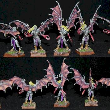 5 converted dark elf harpie by capopik
