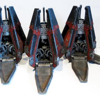 Flesh Tearers Drop Pods (opened) by Yellow Spacemarine