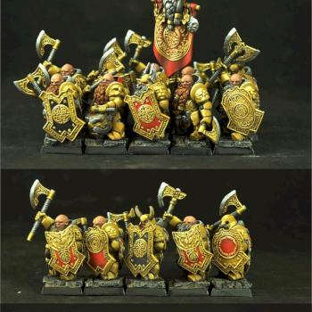 Dwarves Veterans Regiment painted by Scibor